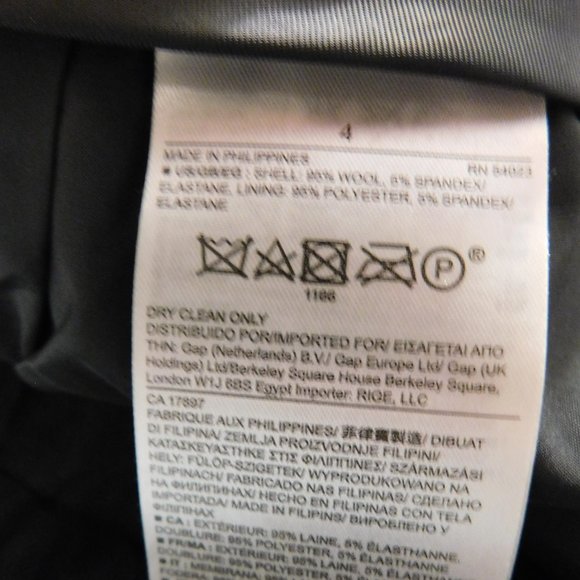 Banana Republic Harper Trouser Pants Wool Lined - Picture 4 of 5